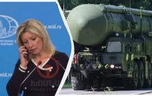 Удар межконтинентальной ракетой по Днепру: Захаровой во время брифинга приказали молчать (видео)