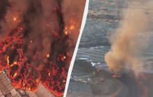 В Исландии из-за извержения вулкана эвакуировали популярный курорт Голубая лагуна (видео)