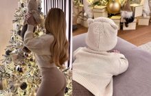 "Міс Україна Всесвіт" Вікторія Апанасенко показала фото з донькою біля ялинки