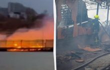 В Одессе на побережье сгорел популярный ресторан: причина возгорания до сих пор неизвестна