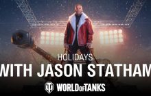 Джейсон Стейтем разносит съемочную площадку из танка в новогодней рекламе World of Tanks