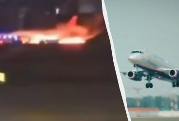 У Туреччині загорівся російський літак (відео)