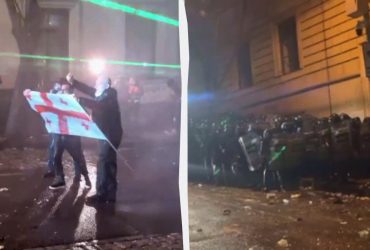 В Грузии жестко разогнали протестующих против остановки переговоров о вступлении в ЕС (видео)