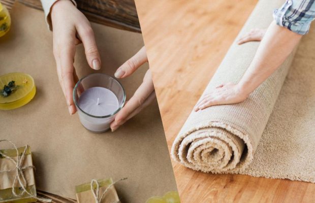 Как вывести свечной воск с ковра, чтобы не испортить его: мало кто знал об этом лайфхаке