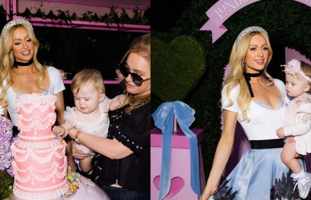 Зіркові гості та рожевий торт: як Періс Гілтон святкувала рік доньки (фото)