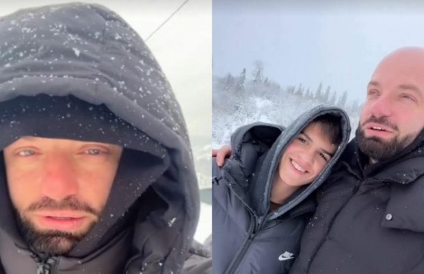 Відомий ведучий показав, як відпочиває з колишньою дружиною та сином у Карпатах