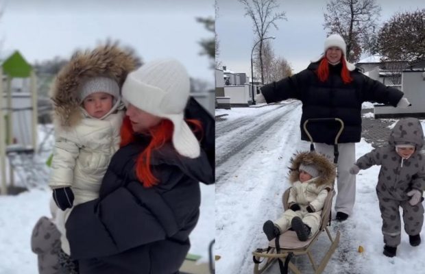 Світлана Тарабарова показала зимові розваги з дітьми