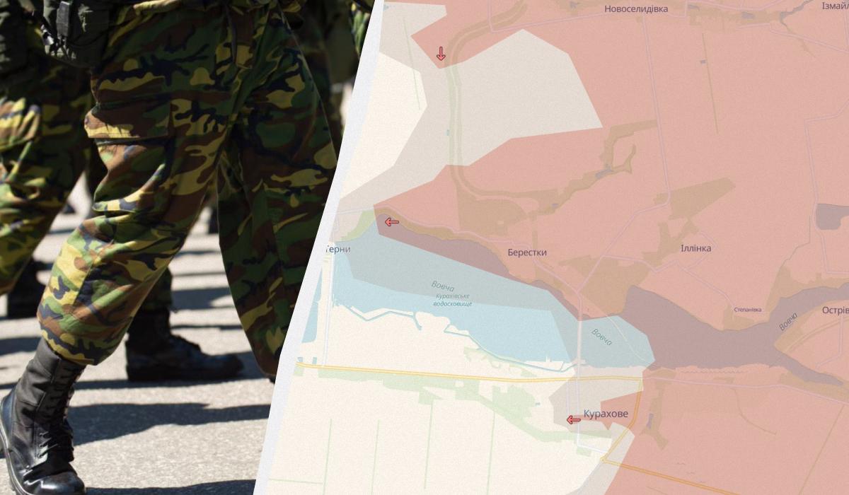 Россияне захватили село Берестки в Донецкой области / коллаж УНИАН, фото ua.depositphotos.com, DeepState Россияне захватили село Берестки в Донецкой области / коллаж УНИАН, фото ua.depositphotos.com, DeepState