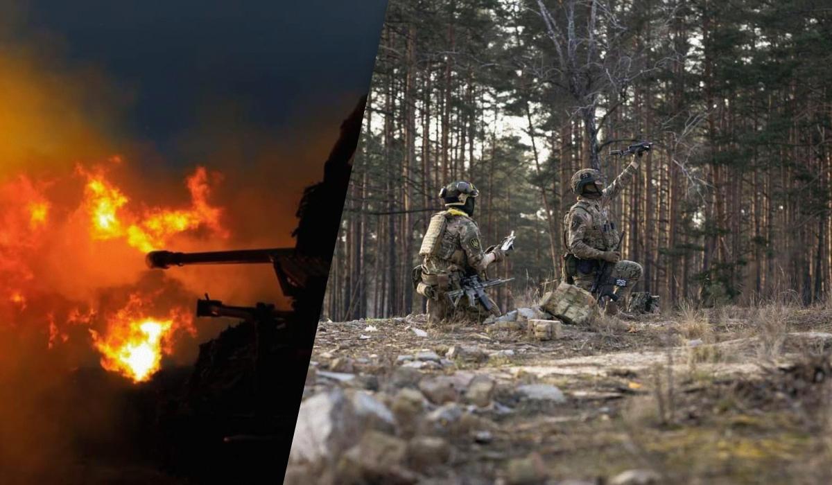 Ворог намагається штурмувати українські позиції на Запорізькому напрямку / колаж УНІАН, фото t.me/Pivnenko_NGU, Генштаб ЗСУ