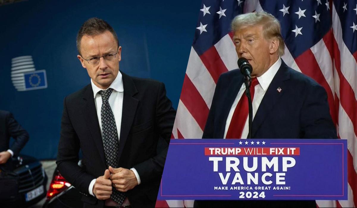 Сіярто вважає, що Трамп більше зацікавлений у завершенні війни в Україні, ніж нинішній президент США / Колаж УНІАН, фото - facebook.com/szijjarto.peter.official, скриншот Сіярто вважає, що Трамп більше зацікавлений у завершенні війни в Україні, ніж нинішній президент США / Колаж УНІАН, фото - facebook.com/szijjarto.peter.official, скриншот
