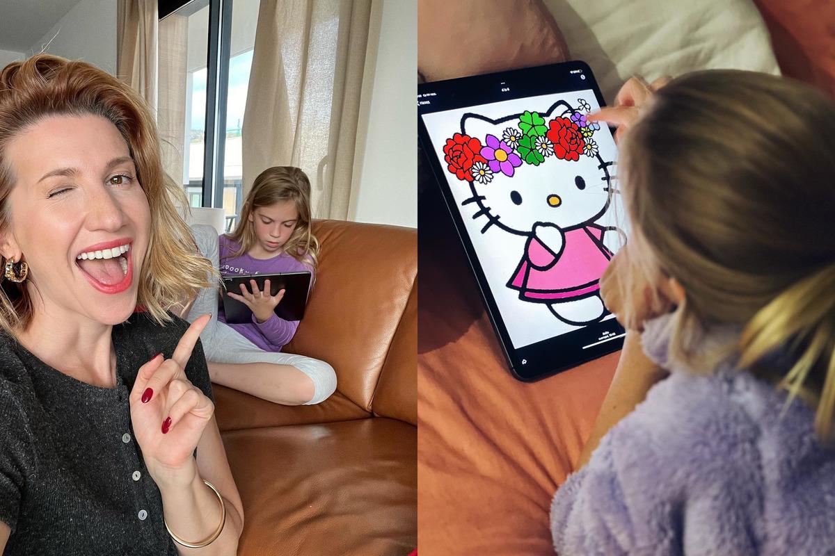 Аніта показала хобі малюнки доньки / колаж УНІАН, скріншот Instagram Аніта показала хобі малюнки доньки / колаж УНІАН, скріншот Instagram