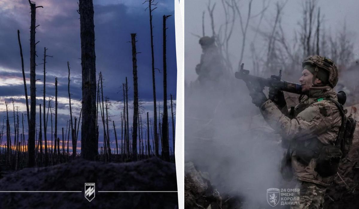 Військовий розповів про тактику окупантів / колаж УНІАН, фото "Азов", фото 24 ОМБр ім. короля Данила Військовий розповів про тактику окупантів / колаж УНІАН, фото "Азов", фото 24 ОМБр ім. короля Данила