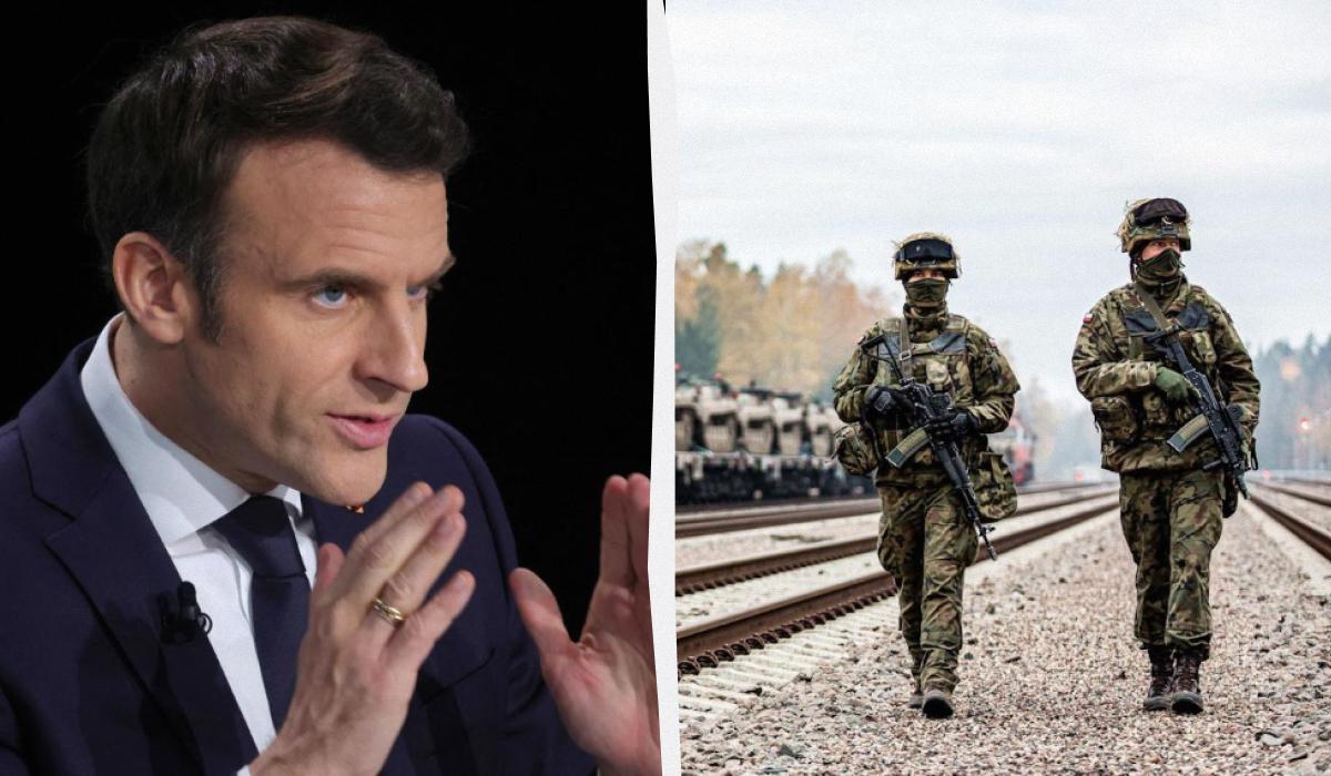 Макрон выступает за отправку войск в Украину / Коллаж УНИАН / фото Reuters, NATO Макрон выступает за отправку войск в Украину / Коллаж УНИАН / фото Reuters, NATO