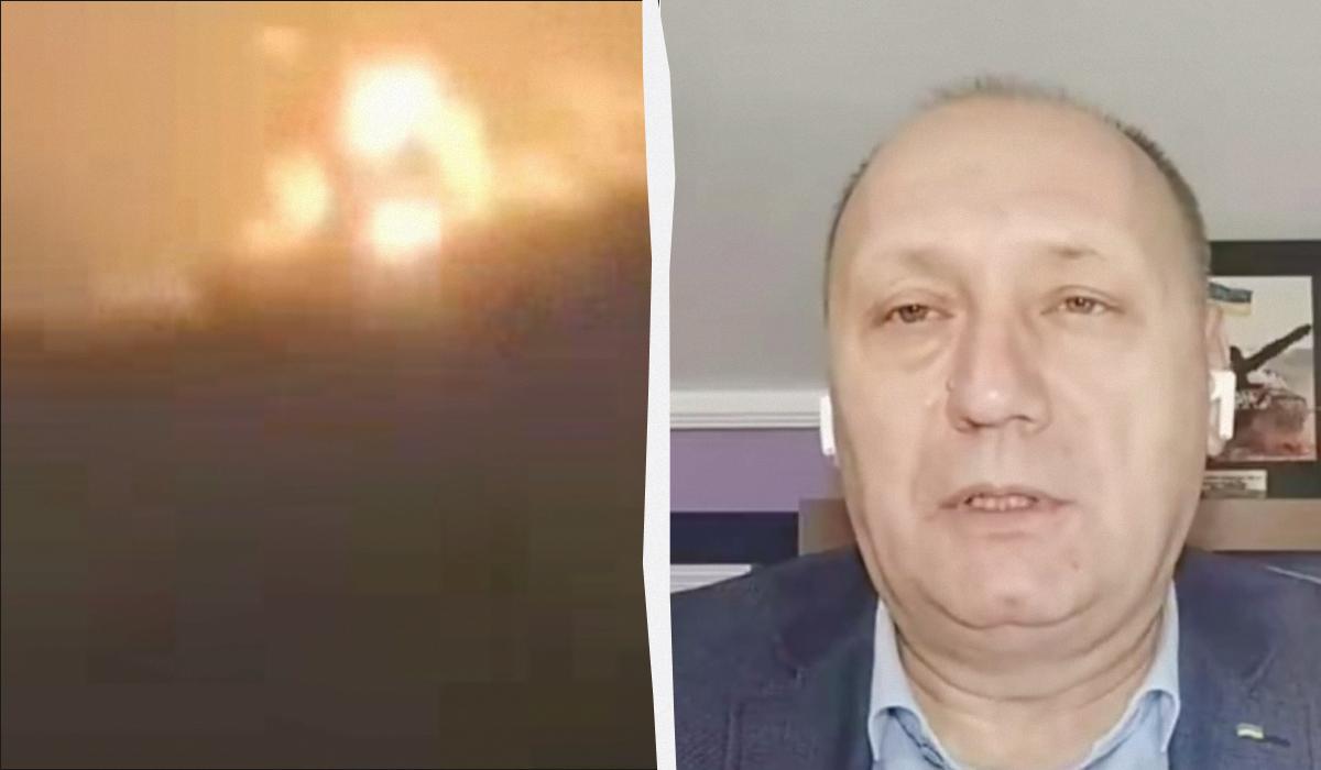Валерий Рябых прокомментировал атаку по сразу двум объектам в РФ ночью 11 декабря / коллаж УНИАН, скриншоты Валерий Рябых прокомментировал атаку по сразу двум объектам в РФ ночью 11 декабря / коллаж УНИАН, скриншоты