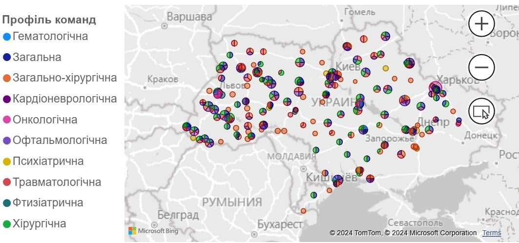 Alternatif untuk MSEC telah dibuat di Ukraina: mencakup hampir 300 rumah sakit (peta)