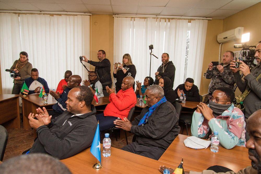 Delegates from Africa came to Donetsk region / Telegram / Pushylin D.V.