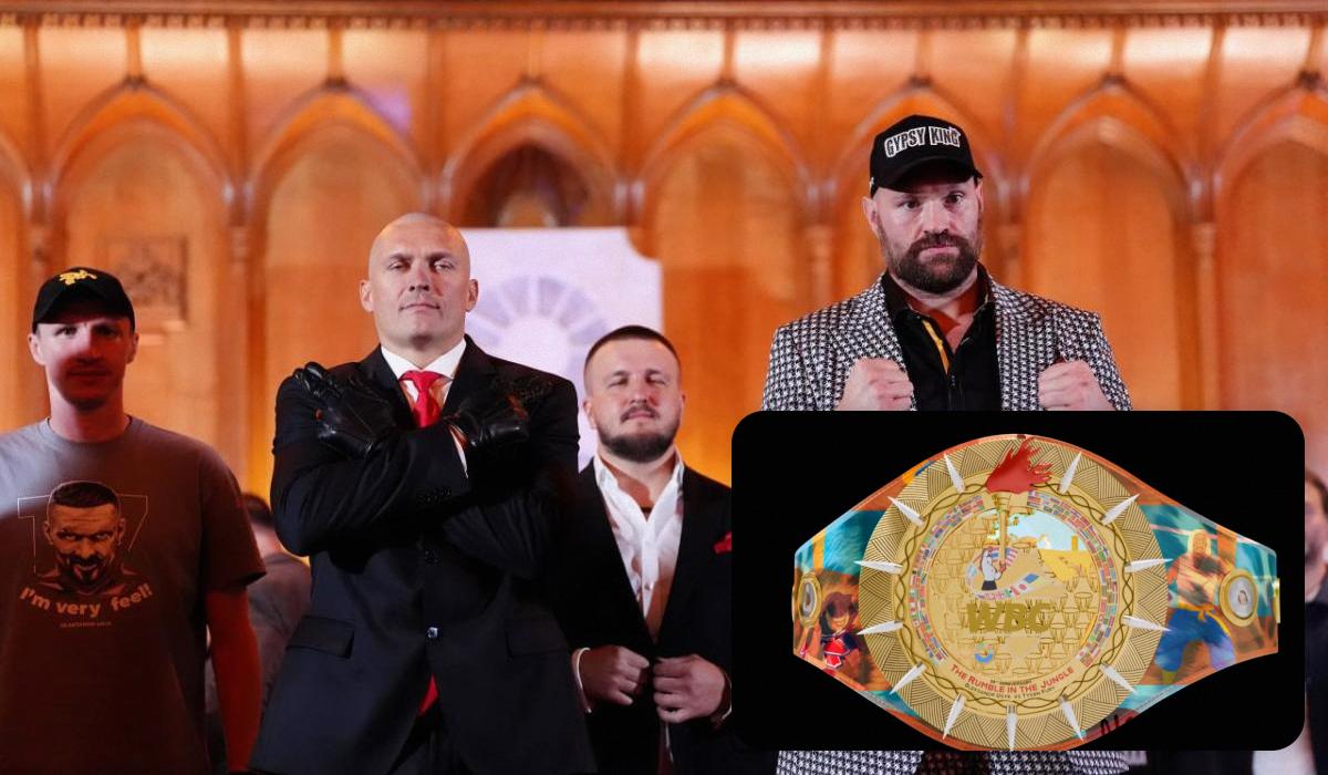 This trophy symbolizes the professional path of Usyk and Fury / UNIAN collage, photo Getty Images, screenshot