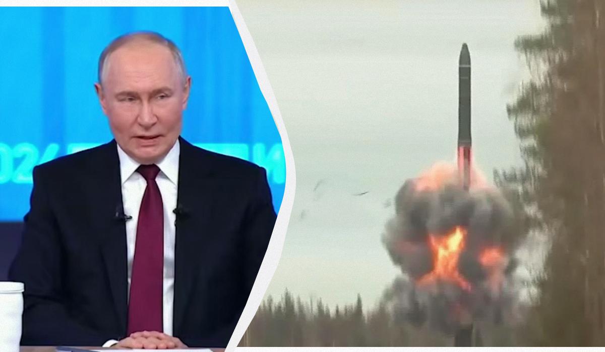 'Можемо перевірити в Києві': Путін заявив, що ніхто не може збити 'Орєшнік' 'Можемо перевірити в Києві': Путін заявив, що ніхто не може збити 'Орєшнік'