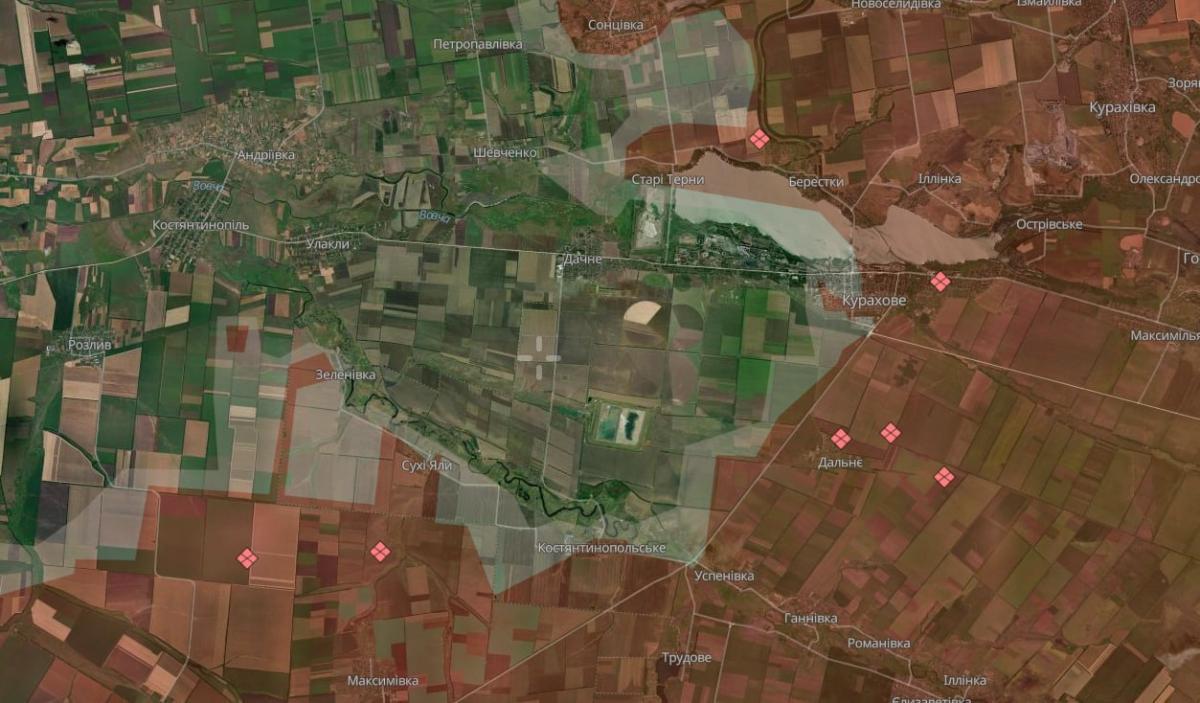 Не все украинские военные успели выйти из Успеновки / схема DeepState Не все украинские военные успели выйти из Успеновки / схема DeepState