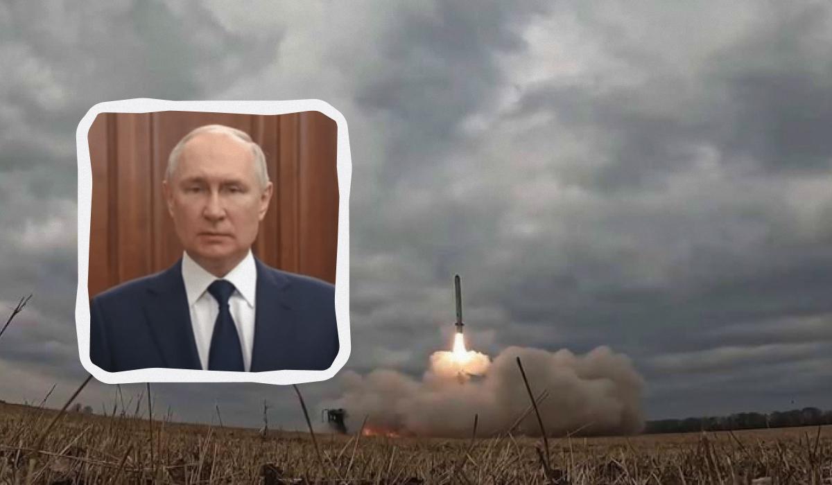 Аналітики розповіли, з якою метою Путін розповідає про свій "Орешник" / колаж УНІАН Аналітики розповіли, з якою метою Путін розповідає про свій "Орешник" / колаж УНІАН