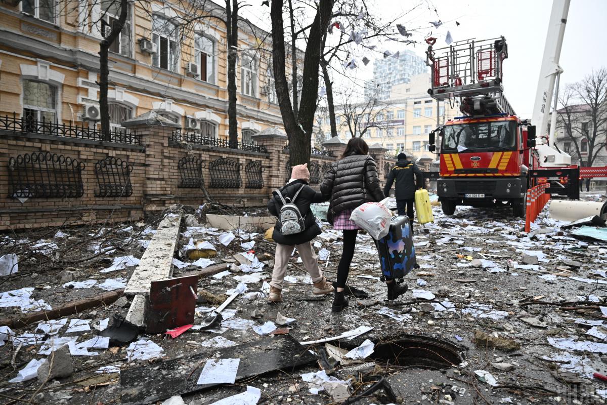 Наслідки ударів по Києву / УНІАН Наслідки ударів по Києву / УНІАН