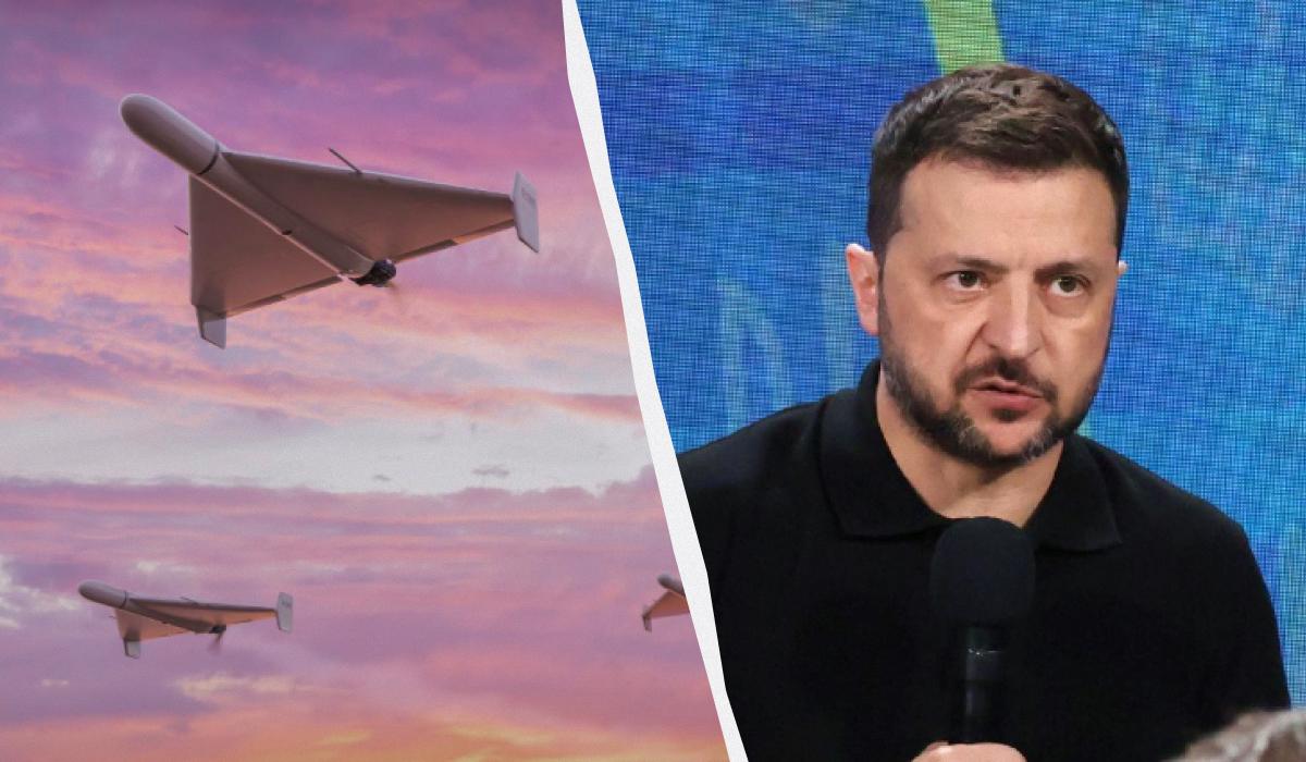 Зеленський прокоментував нічну атаку на країну / колаж УНІАН Зеленський прокоментував нічну атаку на країну / колаж УНІАН