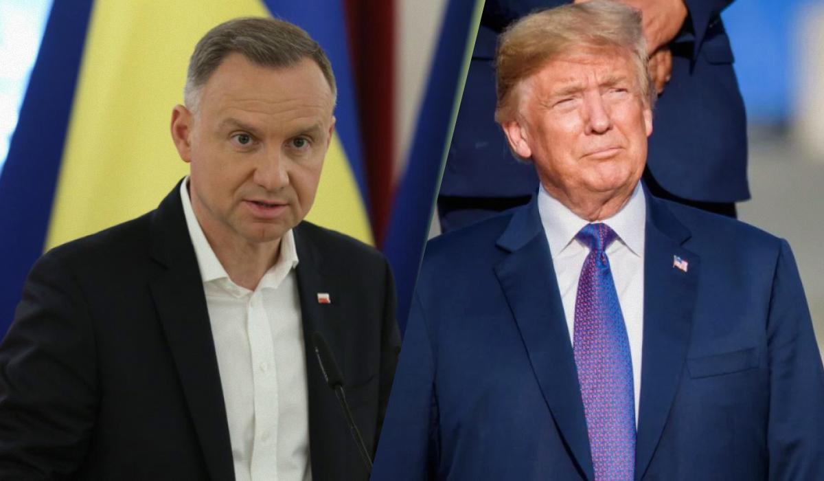 Дуда заявив, що Трамп єдиний, хто може примусити Росію до миру / колаж УНІАН, фото УНІАН, Віктор Ковальчук, ua.depositphotos.com