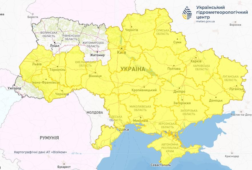 Майже по всій Україні сьогодні буде туман / фото Укргідрометцентр Майже по всій Україні сьогодні буде туман / фото Укргідрометцентр