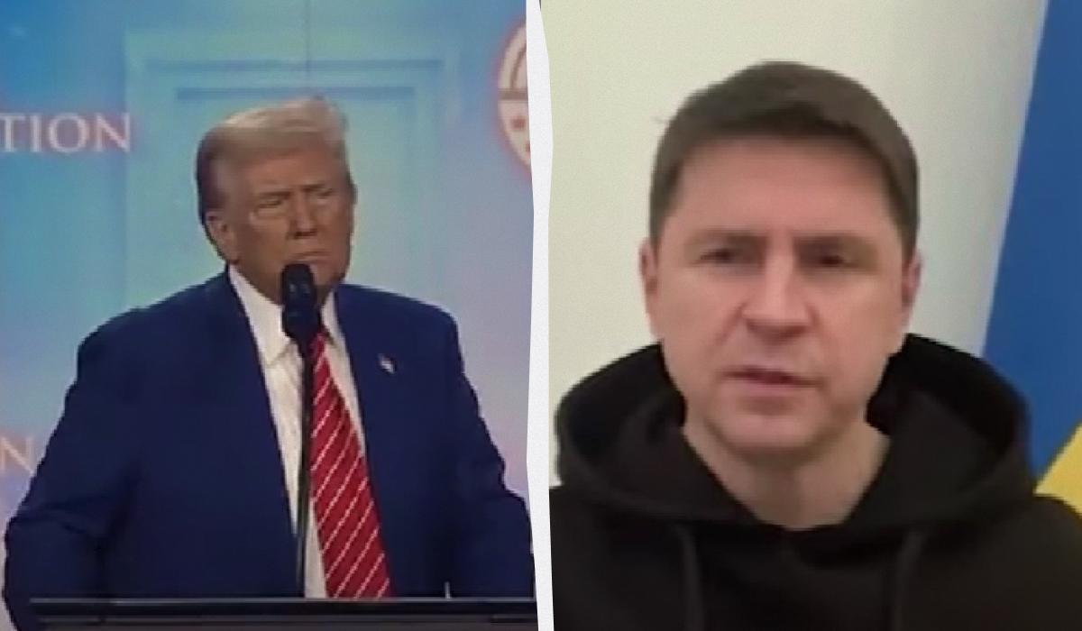По словам Подоляка, переговоры Трампа и Путина возможны лишь через принуждение к сценарию США / Коллаж УНИАН, скриншоты По словам Подоляка, переговоры Трампа и Путина возможны лишь через принуждение к сценарию США / Коллаж УНИАН, скриншоты