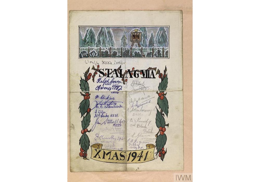 Листівка з табору для німецьких військовополонених у Британії / Фото: Imperial War Museums. Листівка з табору для німецьких військовополонених у Британії / Фото: Imperial War Museums.