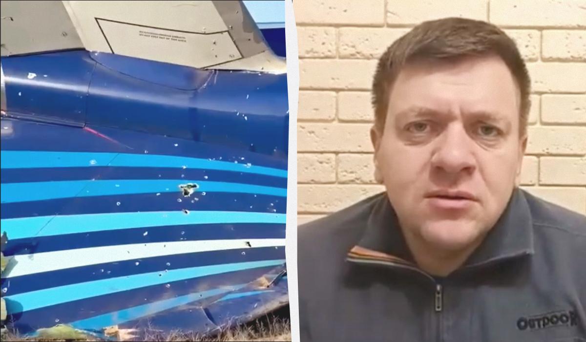 Попович прокомментировал крушение пассажирского самолета в Казахстане / коллаж УНИАН, кадры из видео