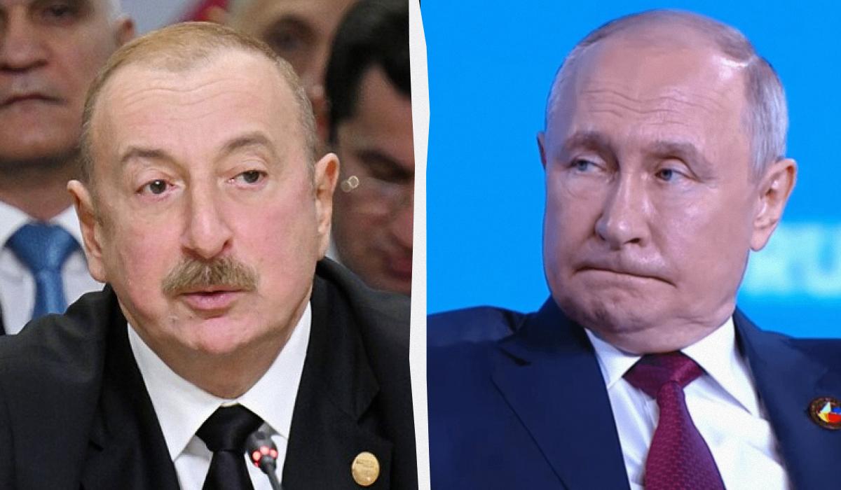 Путін і Алієв провели телефонну розмову / колаж УНІАН, фото wikipedia.org, кадр із відео Путін і Алієв провели телефонну розмову / колаж УНІАН, фото wikipedia.org, кадр із відео