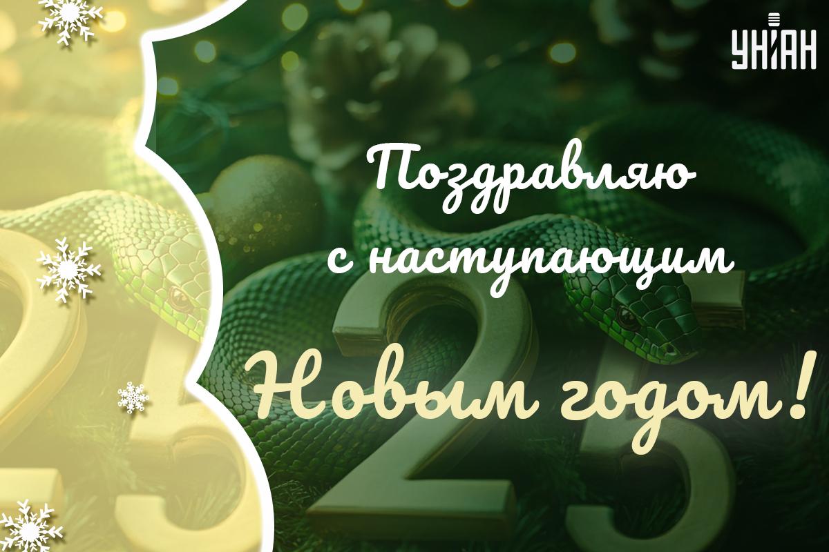 С наступающим Новым годом на украинском / картинка УНИАН С наступающим Новым годом на украинском / картинка УНИАН