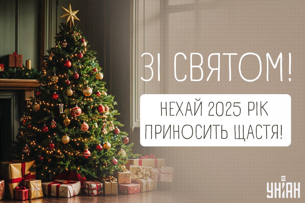 З Новим роком 2025 / картинка УНІАН З Новим роком 2025 / картинка УНІАН