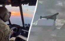 Працюють в парі: з'явилося перше детальне відео, як українські Мі-8 збивають "Шахеди"