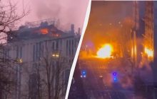 Вибухи в Києві: горять автівки та дах будинку, є жертва