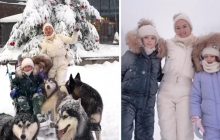 "Бесценное время":Бужинская показала, как развлекается с детьми на зимних каникулах