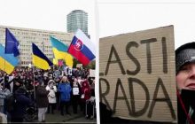 "Остановите Путина": словаки вышли на протесты против визита Фицо в РФ