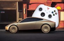 Tesla CyberCab можно управлять с помощью геймпада - у машины нет руля и педалей