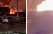 Дрони ЗСУ атакували нафтобазу в Смоленській області: почалась потужна пожежа (відео)