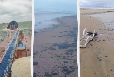 Аварія танкерів РФ у Чорному морі: тонни мазуту прибило на Жемчужину Росії (відео)