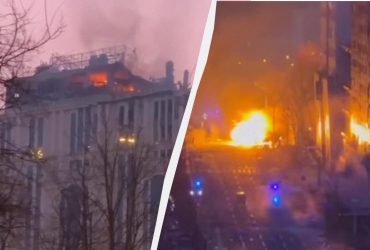 Вибухи в Києві: горять автівки та дах будинку, є жертва