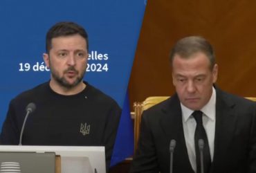 Медведев истерично отреагировал на слова Зеленского о Путине и вспомнил Трампа