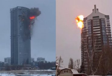 Врезались в многоэтажки: дроны атаковали Казань, опубликовано видео