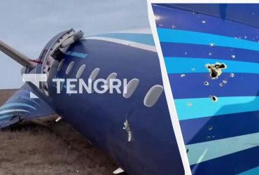 Сліди від ППО: експерт припустив, чому в Казахстані впав пасажирський літак (відео)