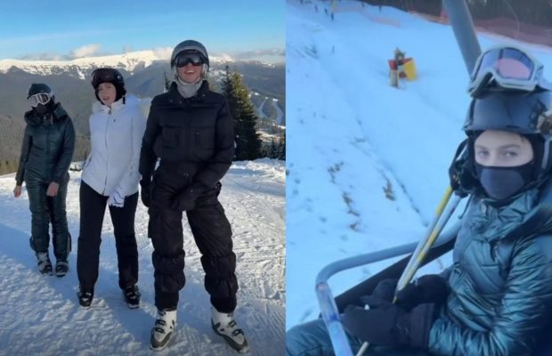Оля Полякова показала, як проводить час в Буковелі з доньками