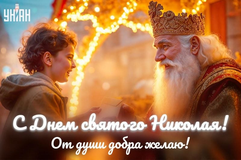 С Днем святого Николая - открытки / УНИАН