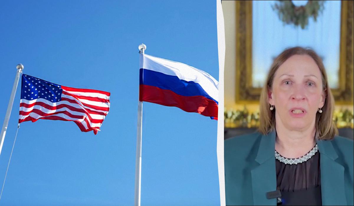 Линн Трейси заявила, что США и РФ должны сохранять существующие связи "и налаживать новые между россиянами и американцами" / коллаж УНИАН, фото ua.depositphotos.com, скриншот