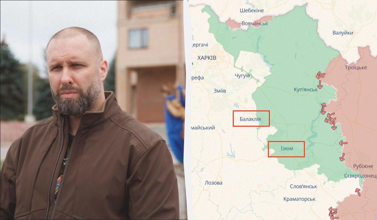 Синєгубов повідомив, що готується кругова оборона Ізюма та Балаклії / колаж УНІАН, фото УНІАН, DeepState Синєгубов повідомив, що готується кругова оборона Ізюма та Балаклії / колаж УНІАН, фото УНІАН, DeepState