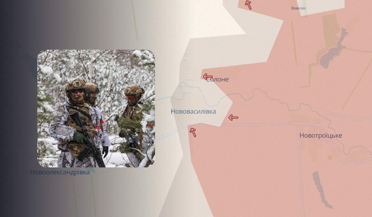 У Нововасилівці на Донеччині справжнє пекло, точаться важкі бої / колаж УНІАН, фото DeepState, Міноборони РФ